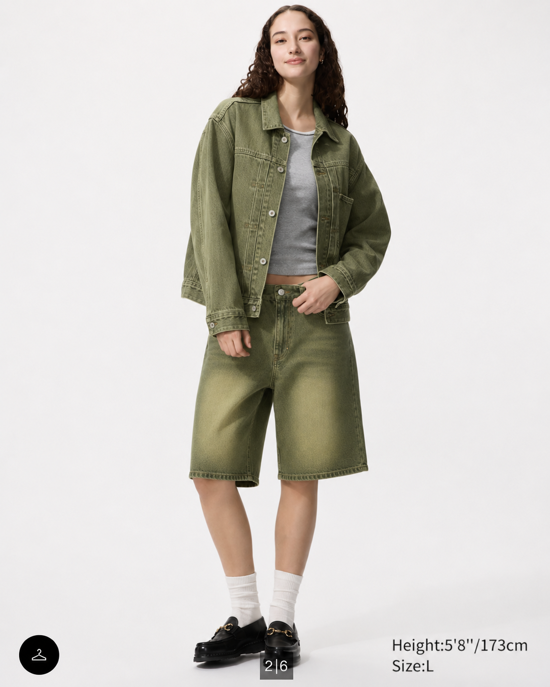 Matcha Denim Shorts