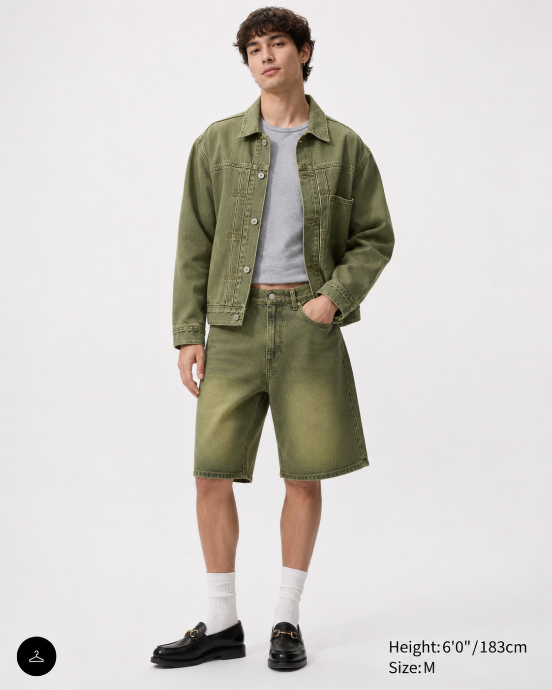 Matcha Denim Shorts