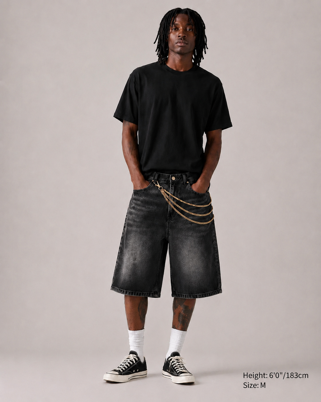 DENIM SHORT TRIPLE GOLD