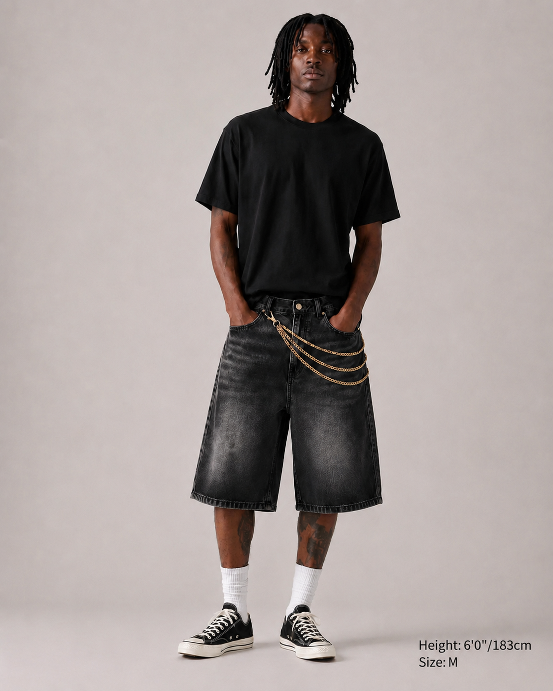 DENIM SHORT TRIPLE GOLD