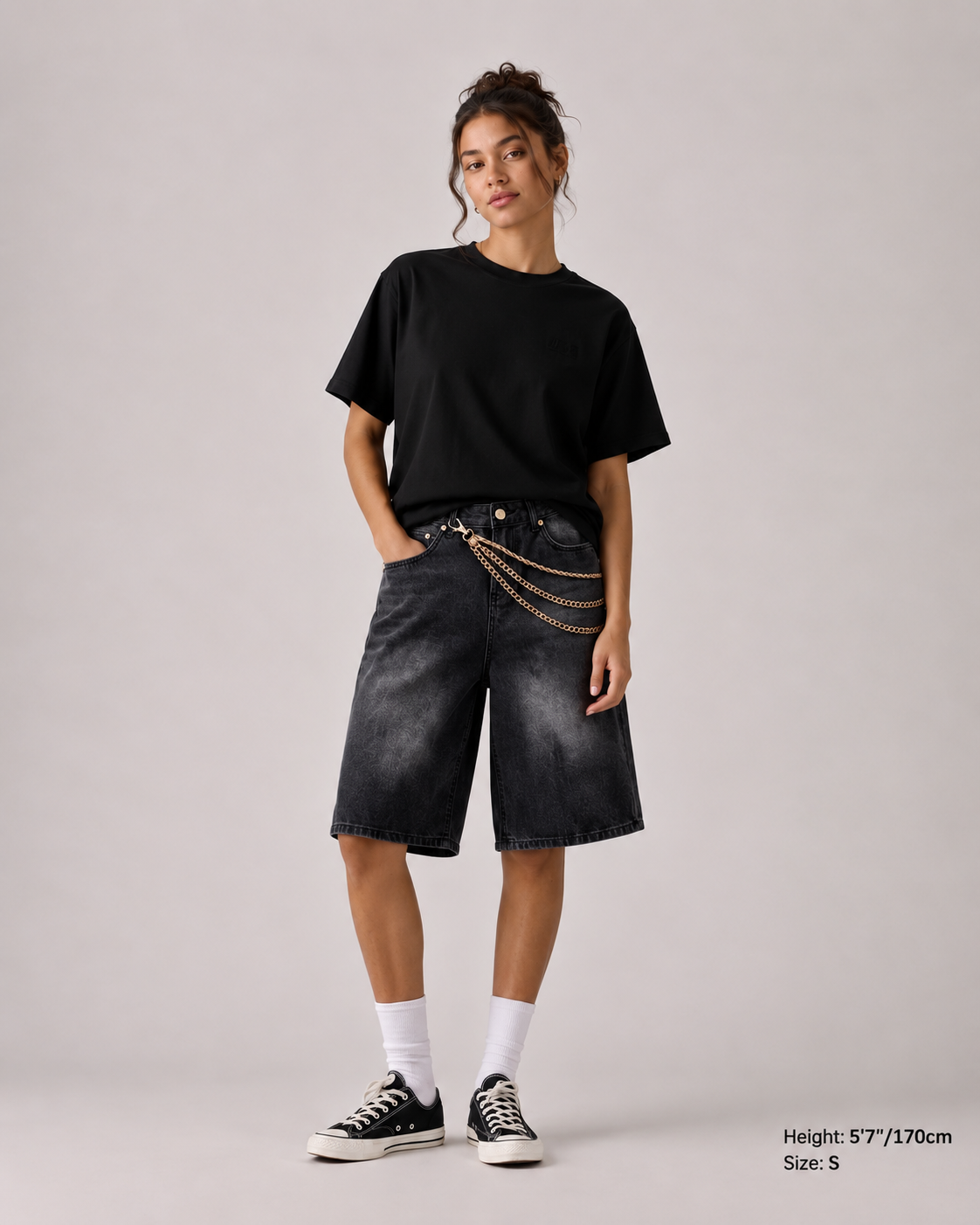 DENIM SHORT TRIPLE GOLD