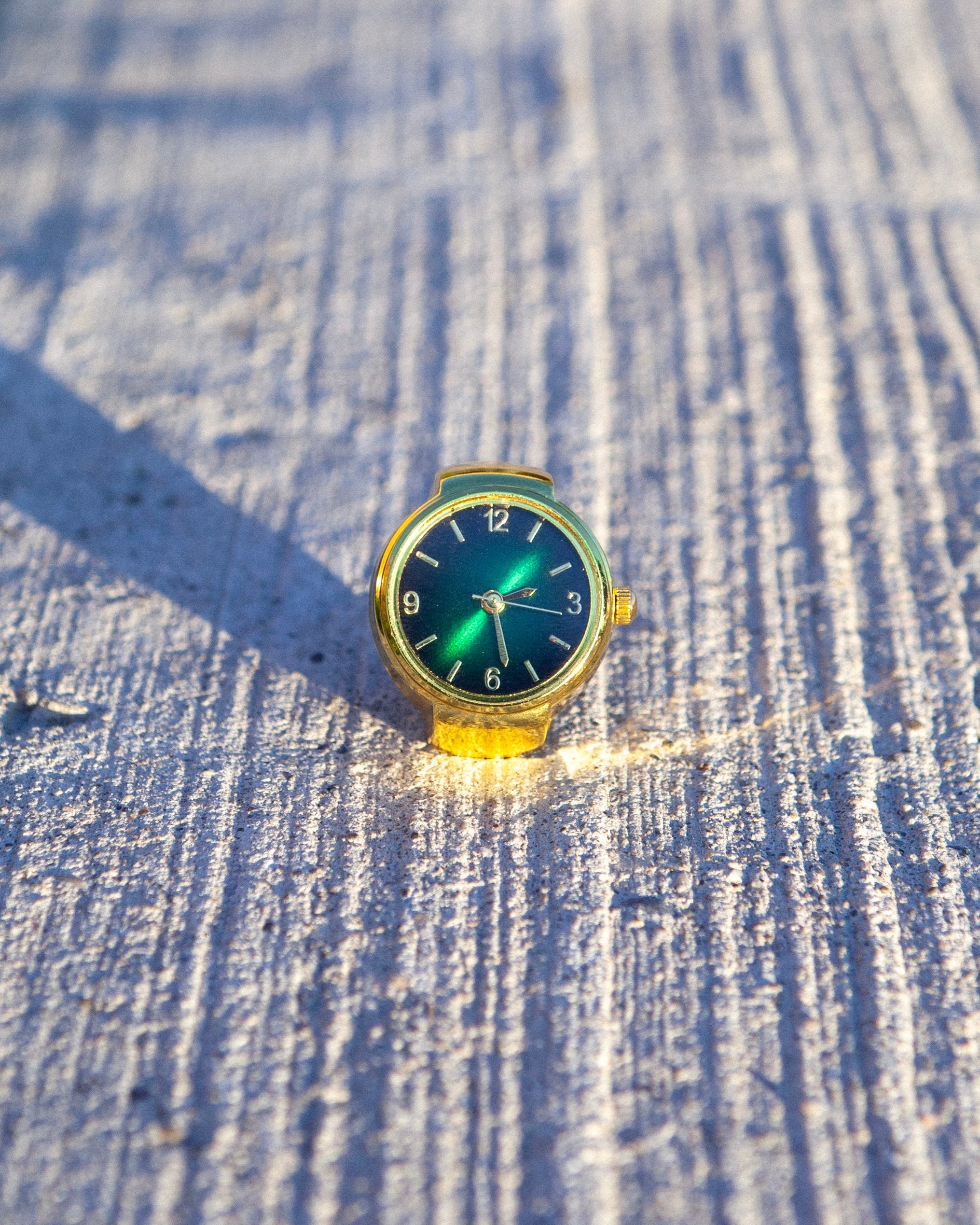 Gold Clock Ring