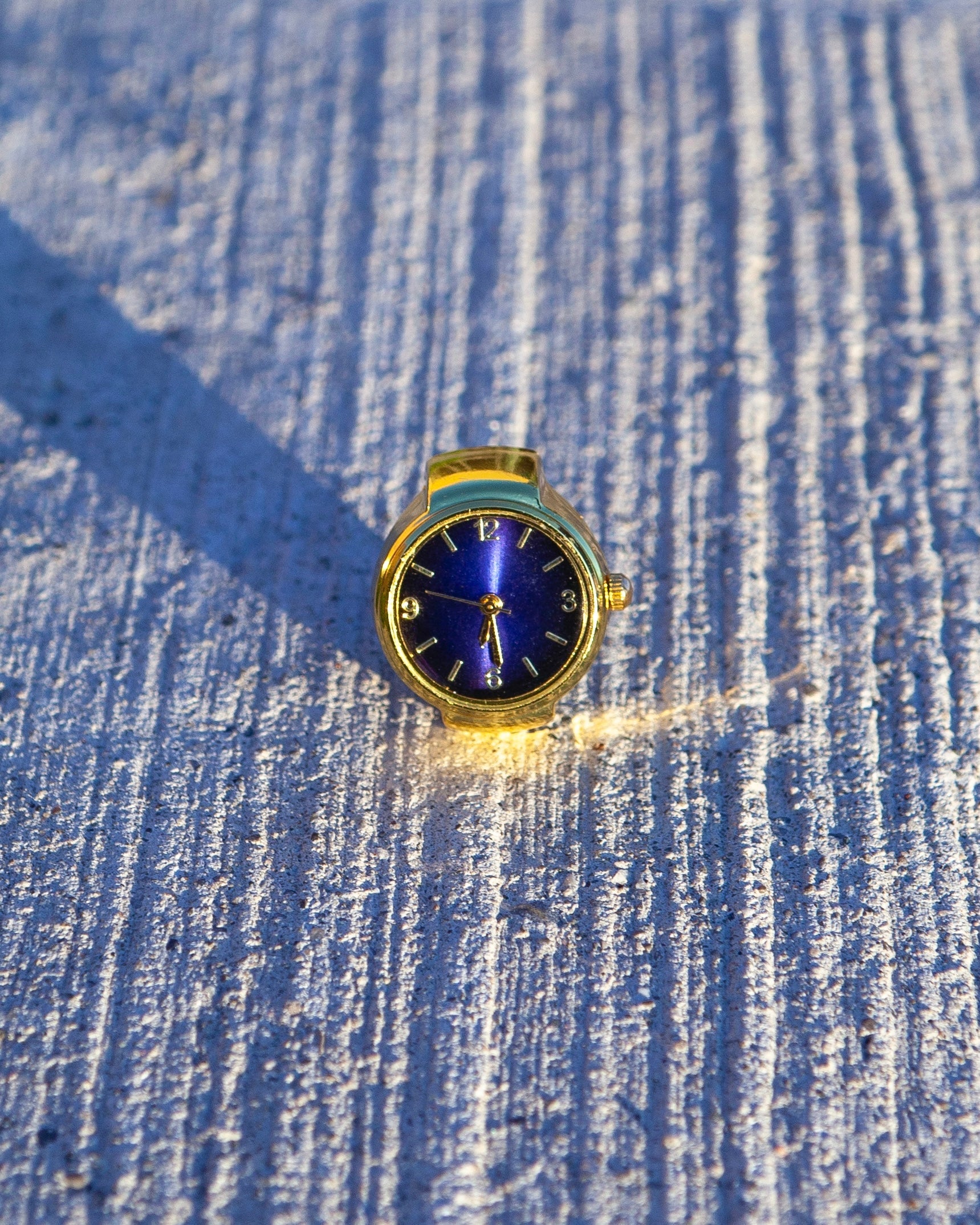 Gold Clock Ring