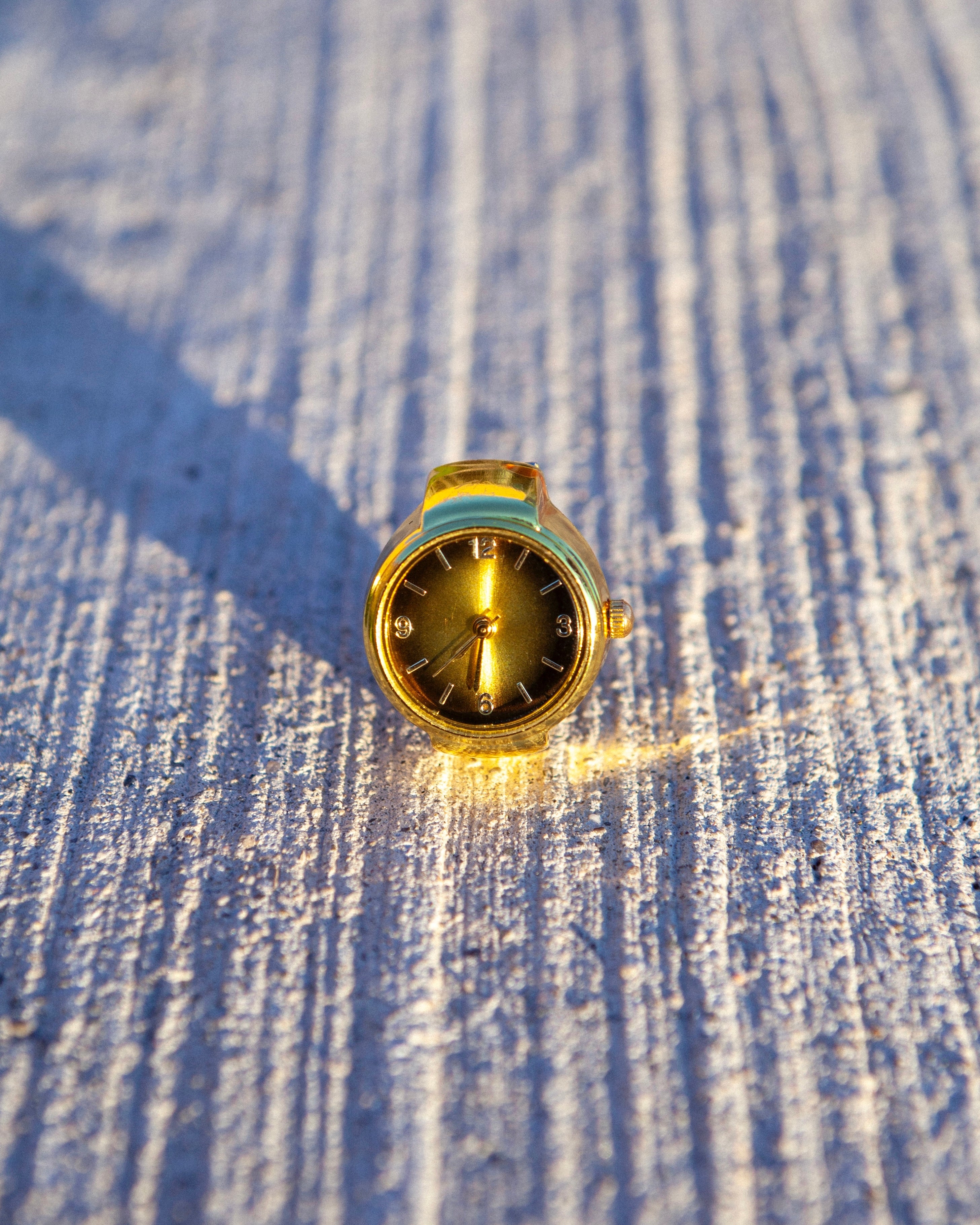 Gold Clock Ring