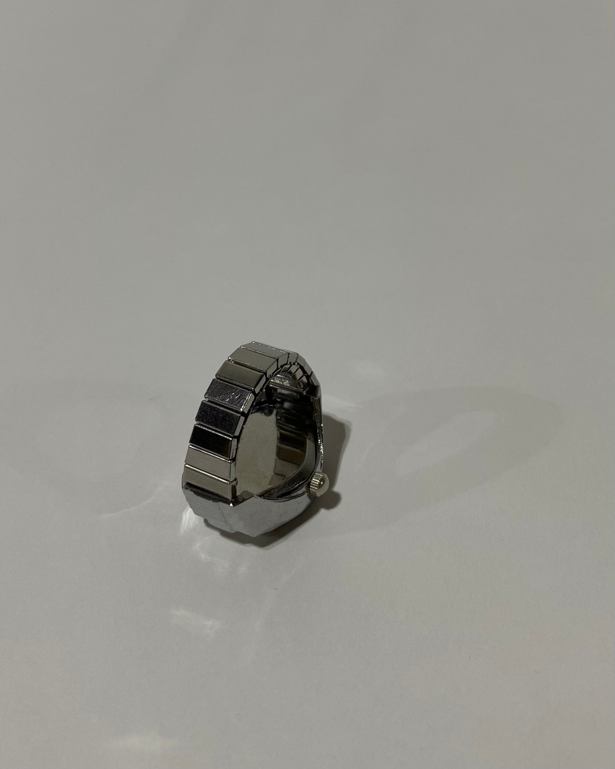 Silver Clock Ring