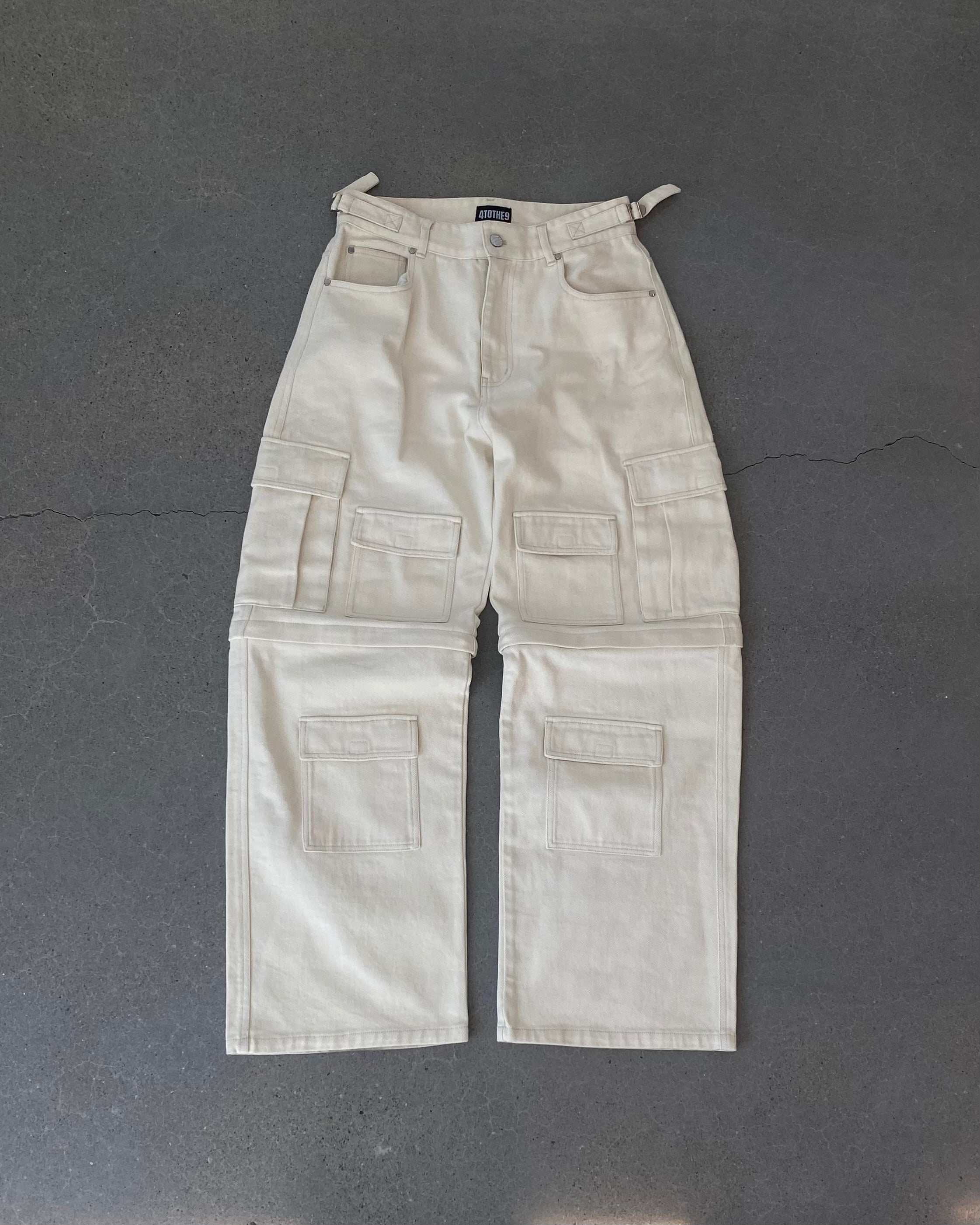 Detachable Beige Cargos