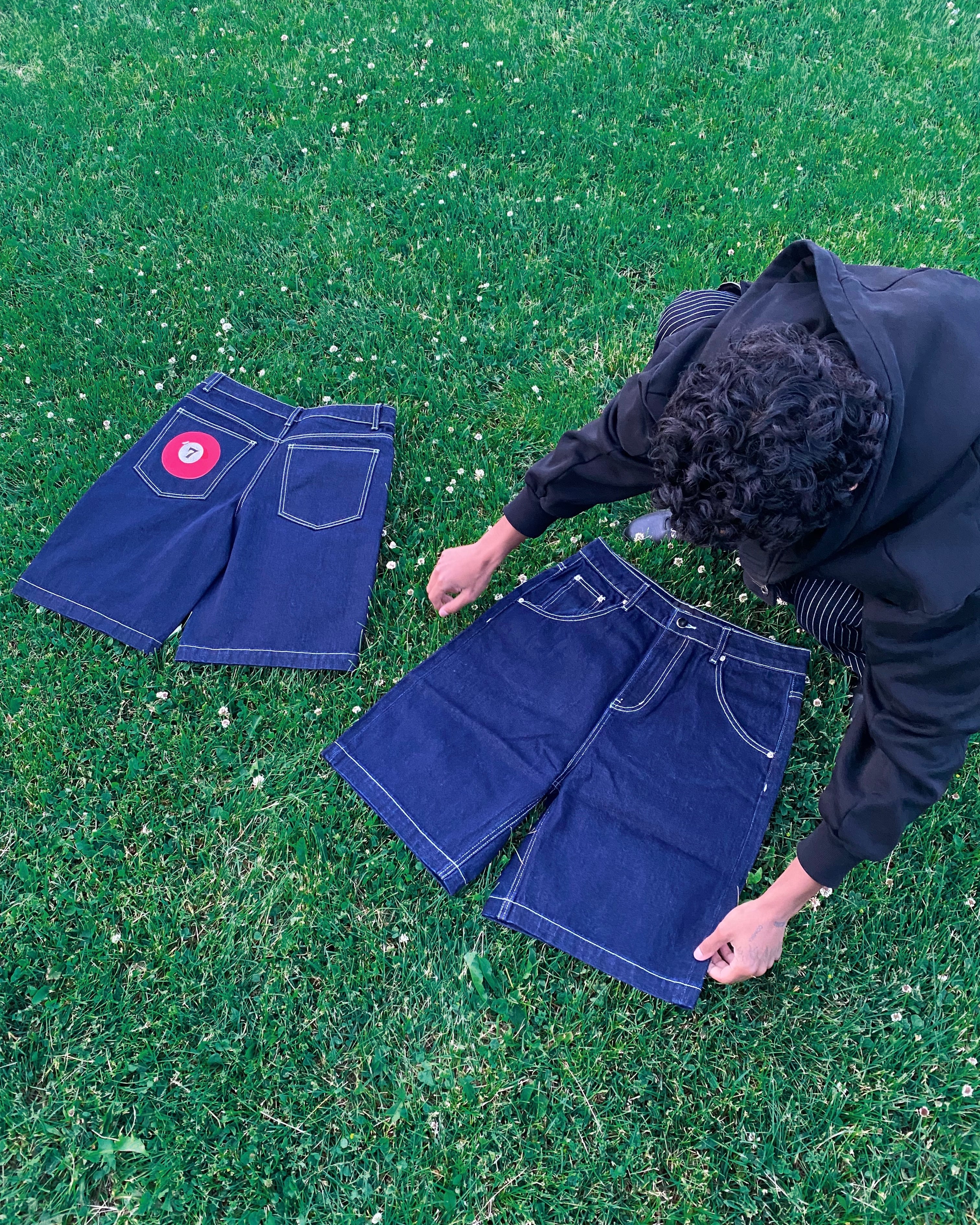 7 Ball Denim Jorts