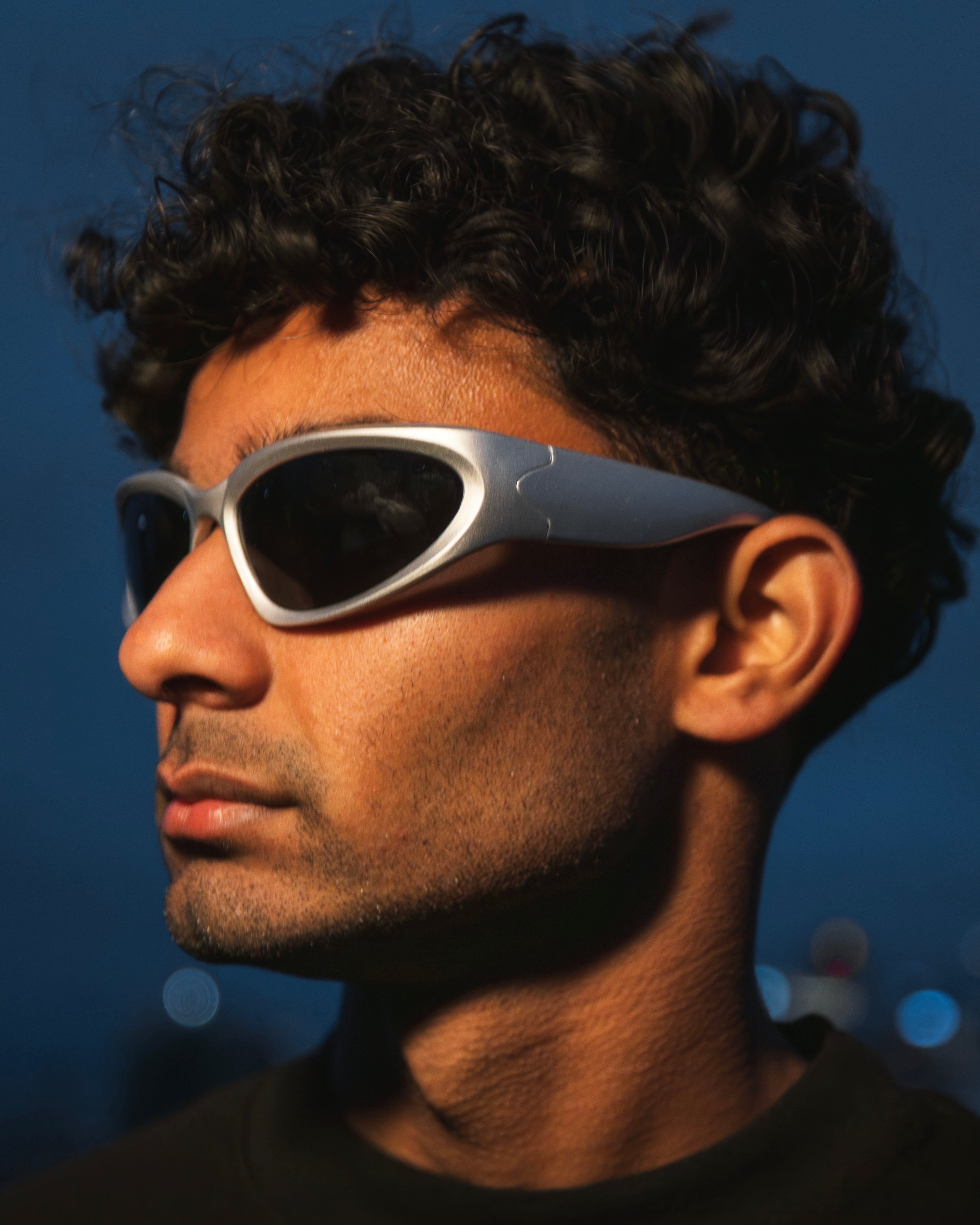Silver Mirror Sport Glasses