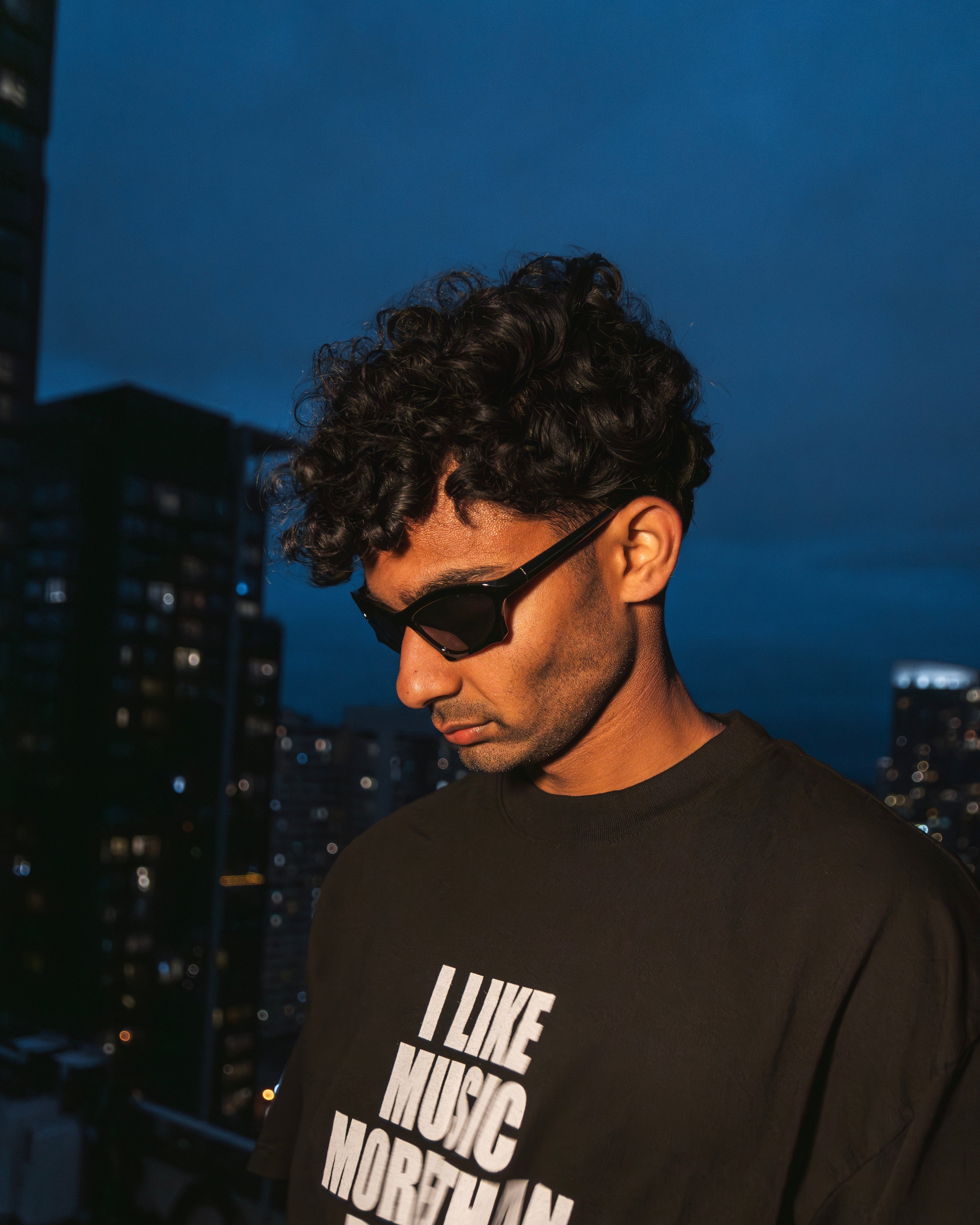 Black Retro Sport Glasses