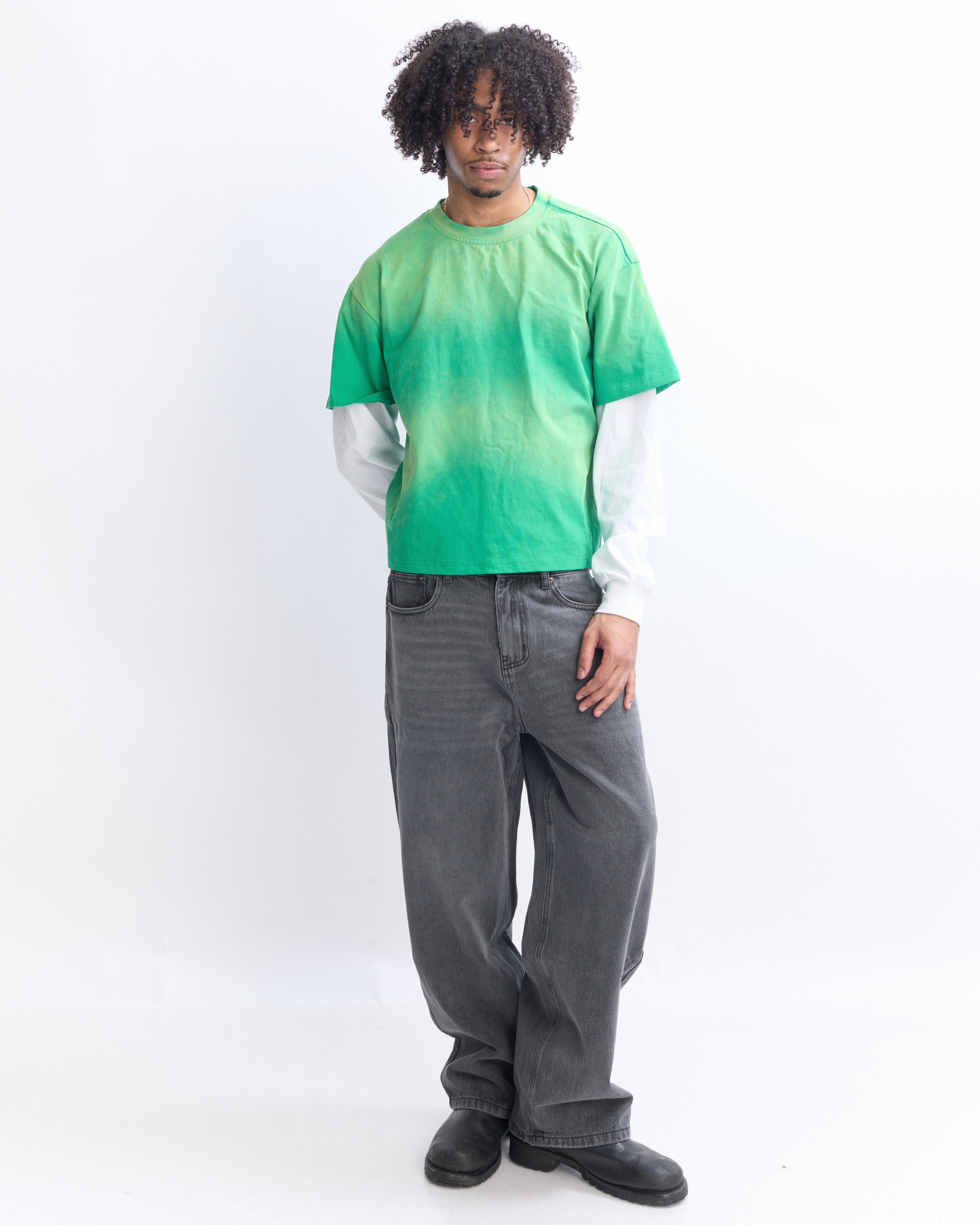 Stone Grey Distressed Denims