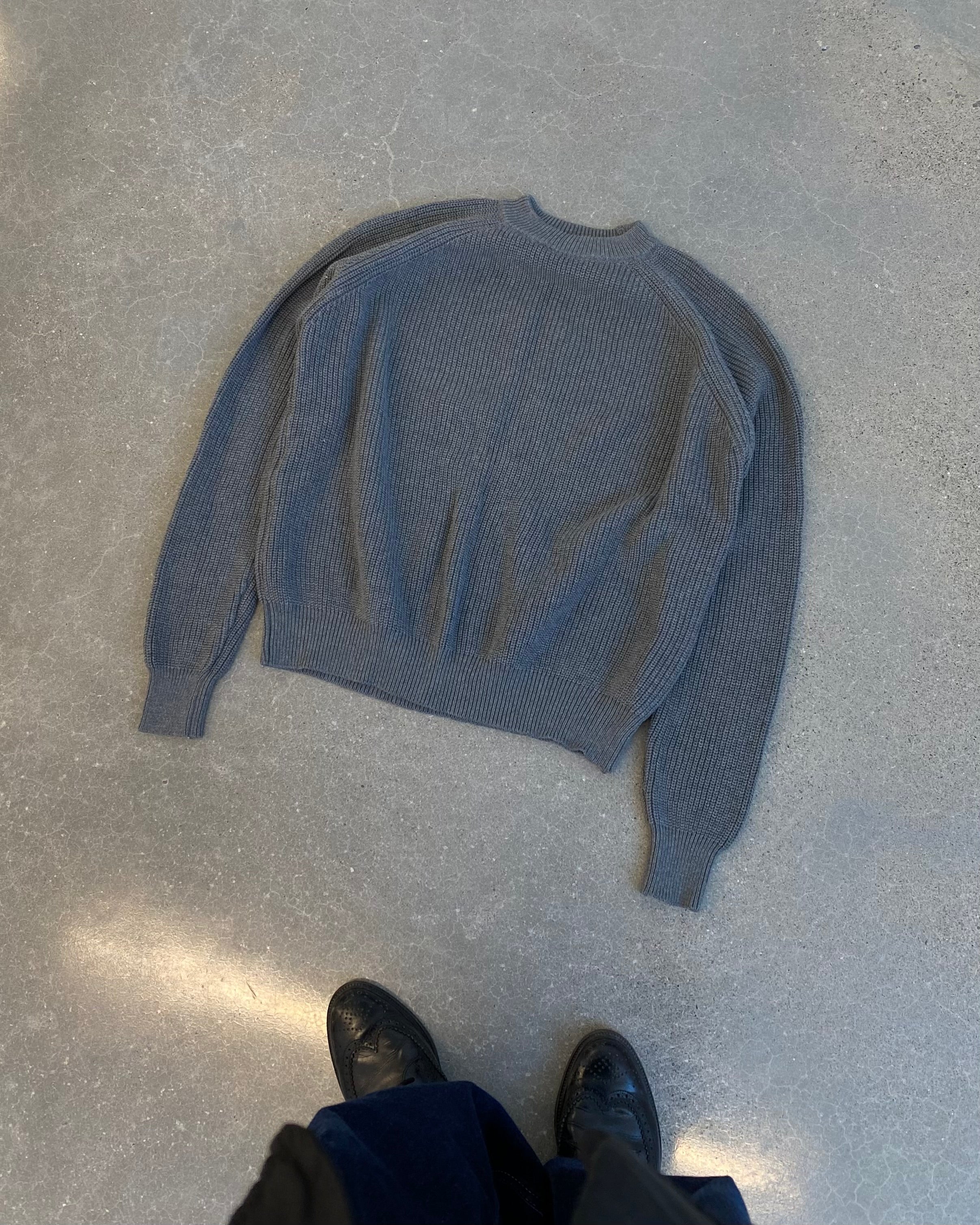 Stone Grey Knit Sweater