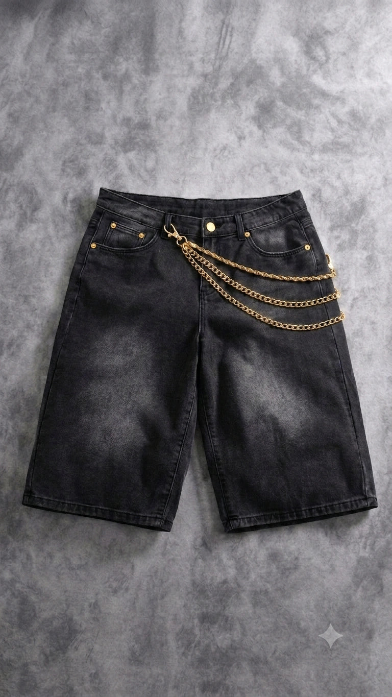 DENIM SHORT TRIPLE GOLD